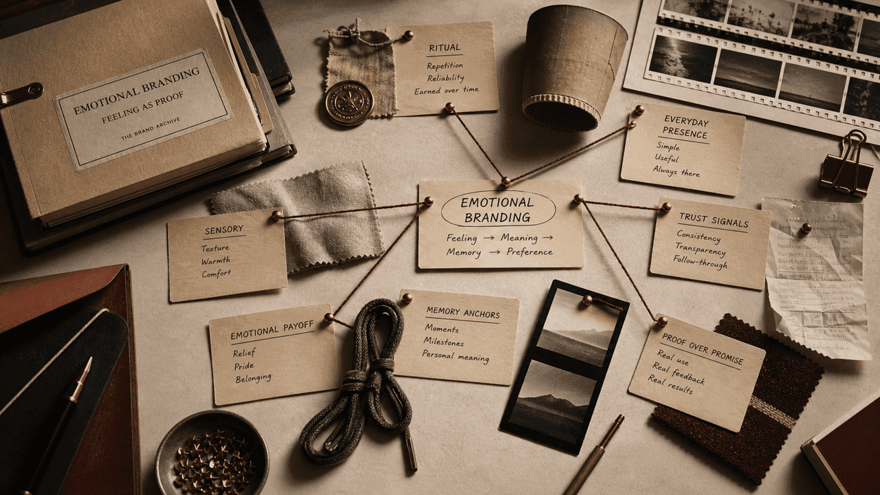 Archive table with archetype files, proof cards, audience notes, and brand memory evidence.