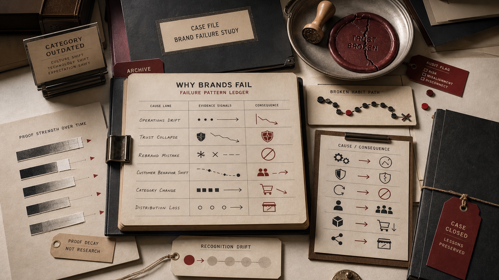 Failed Brand Strategy Examples archive visual