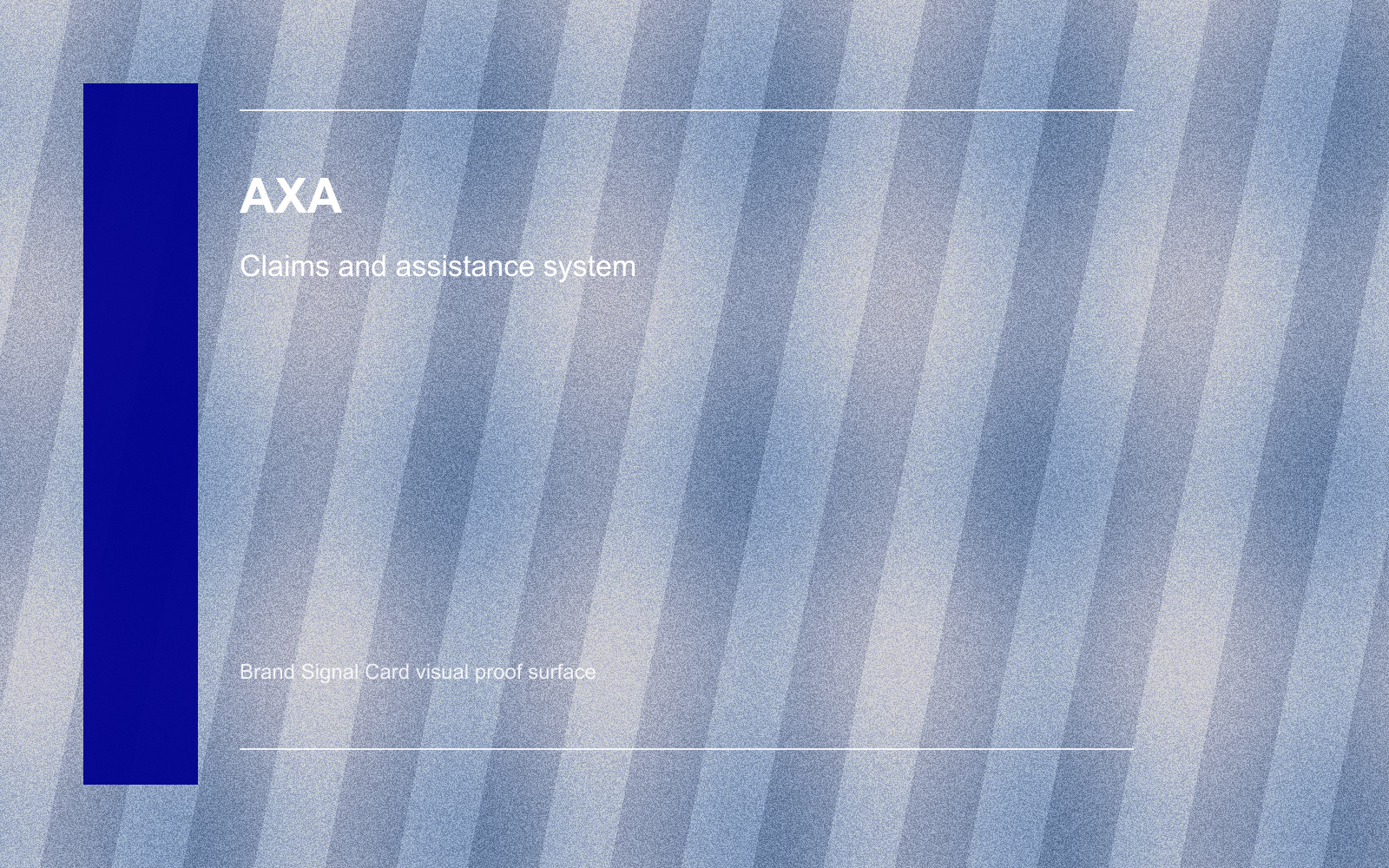Claims and assistance system proof surface.