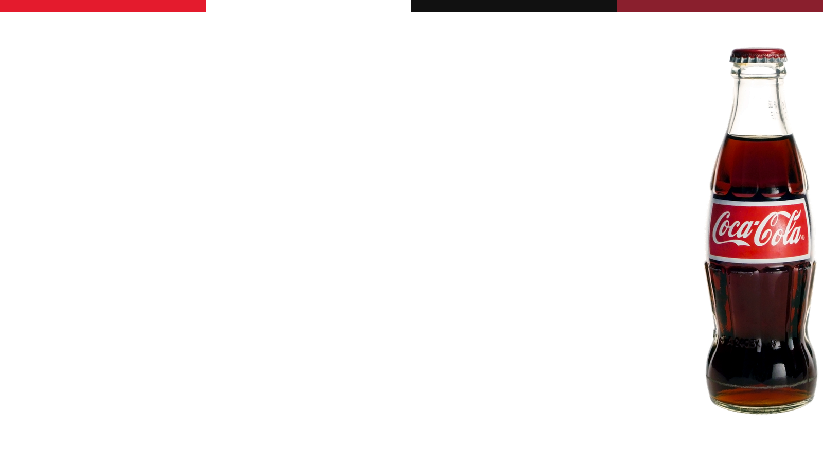 Coca-Cola contour bottle silhouette on a clean editorial canvas.