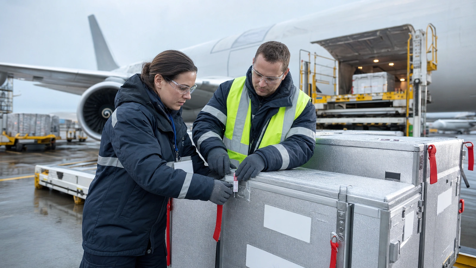 DHL Group brand proof: cold-chain precision.