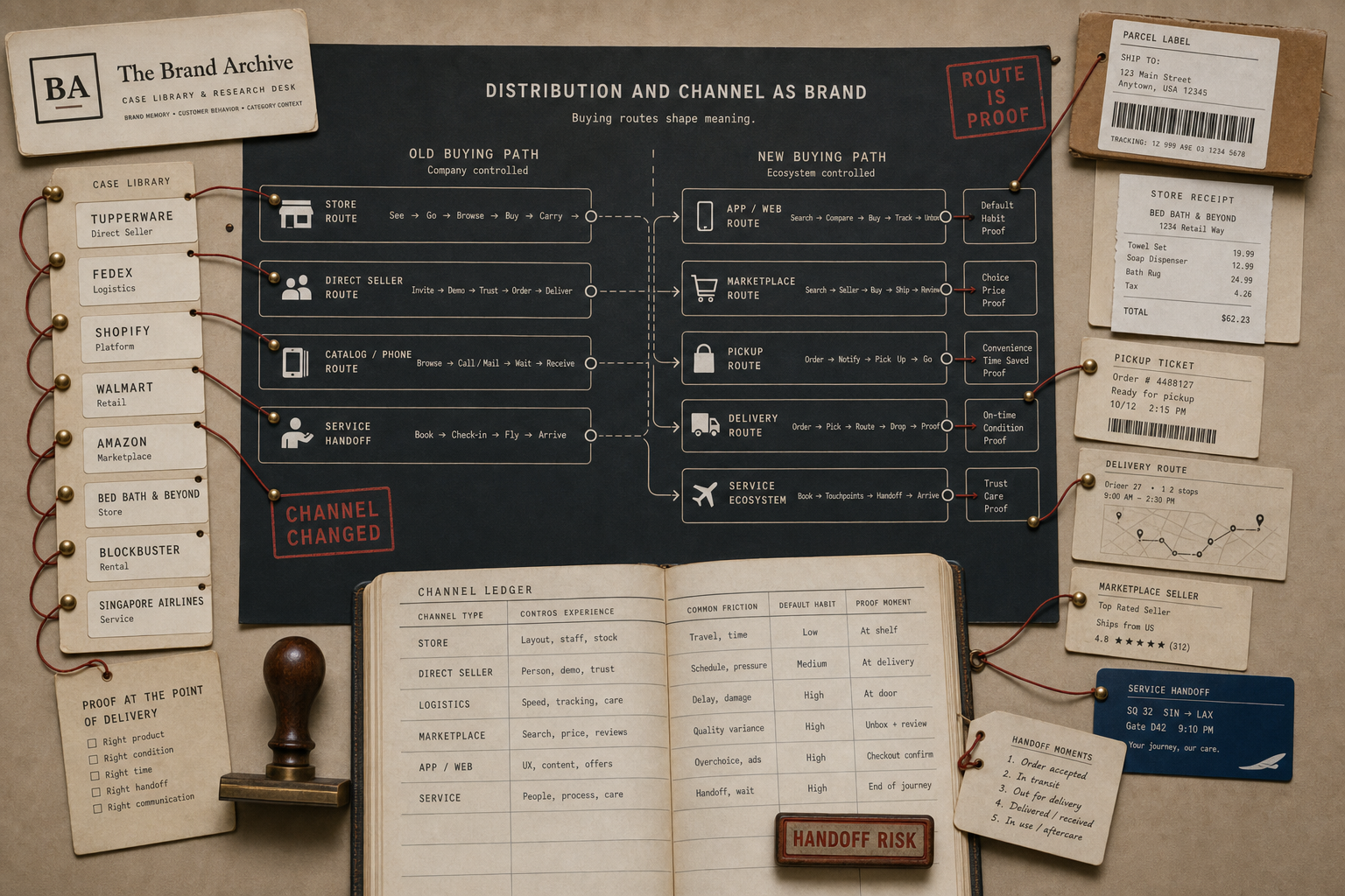 Distribution and Channel as Brand Guide archive visual