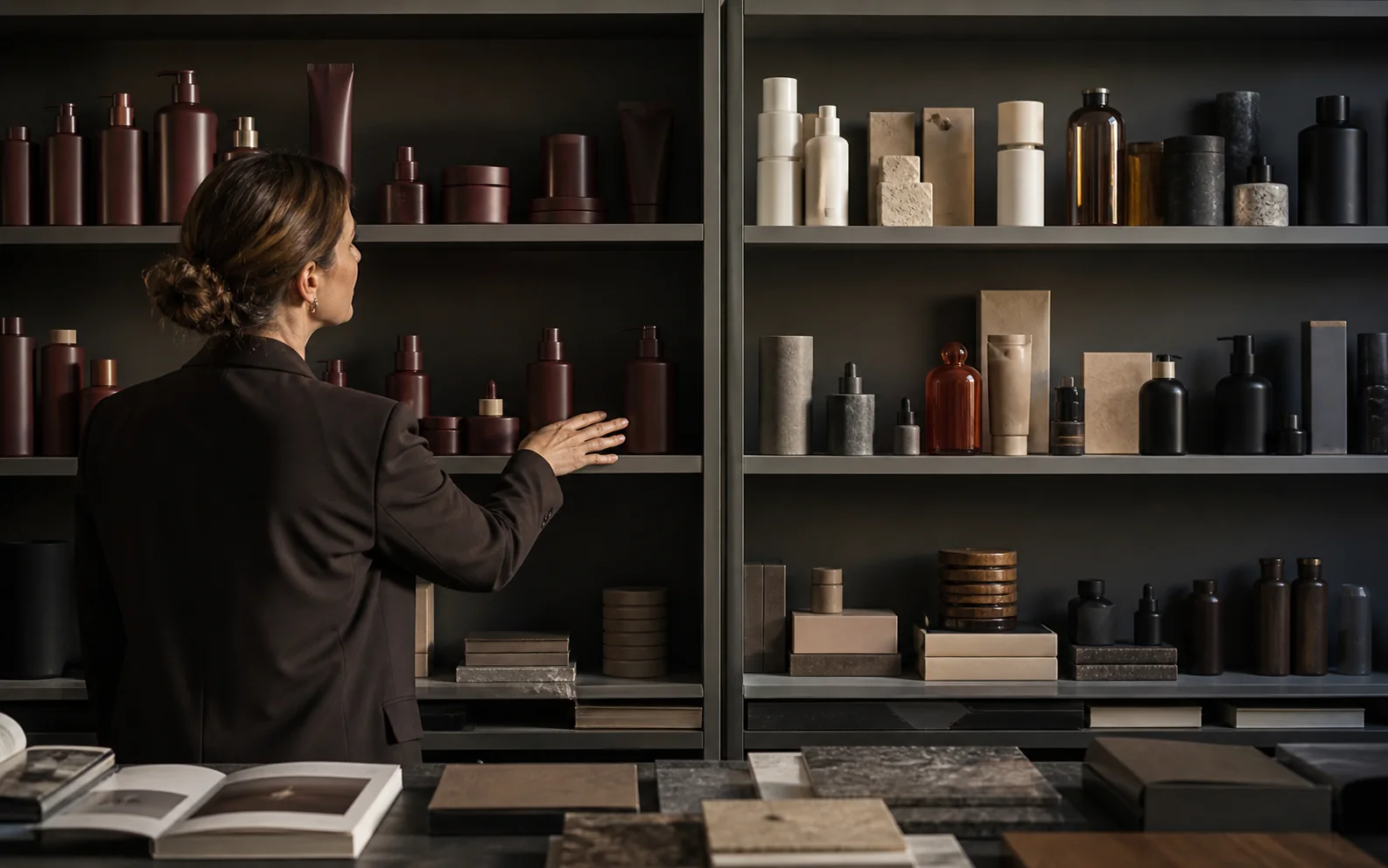 Portfolio director comparing one coherent unmarked product family with a deliberately separate collection.