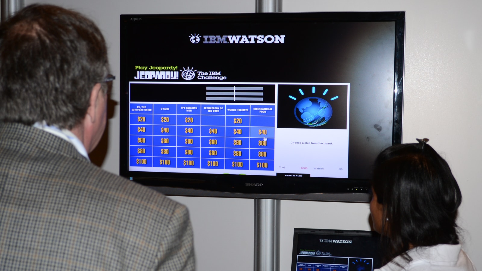 IBM Watson installation showing AI and research proof.