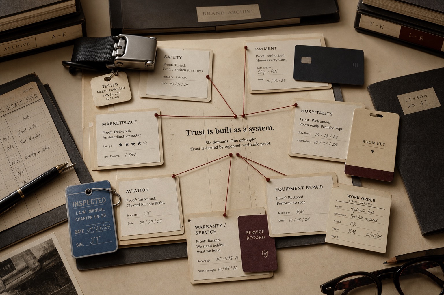 Trust Is Built as a System archive visual