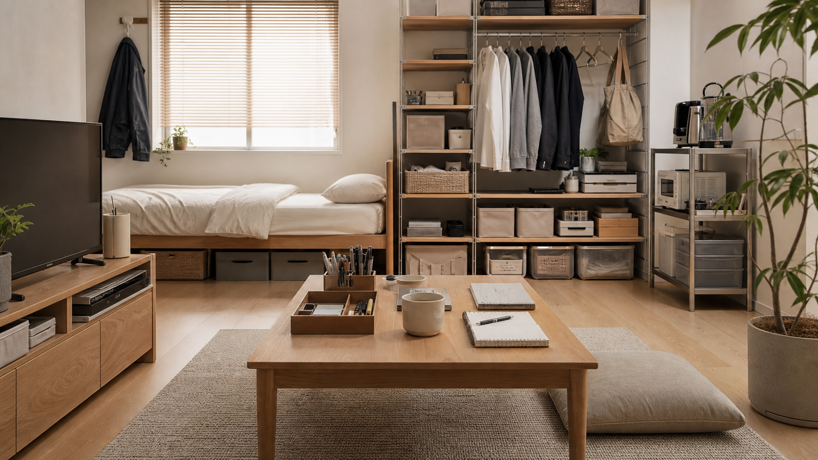 MUJI packaging and household goods using kraft and restrained labeling.