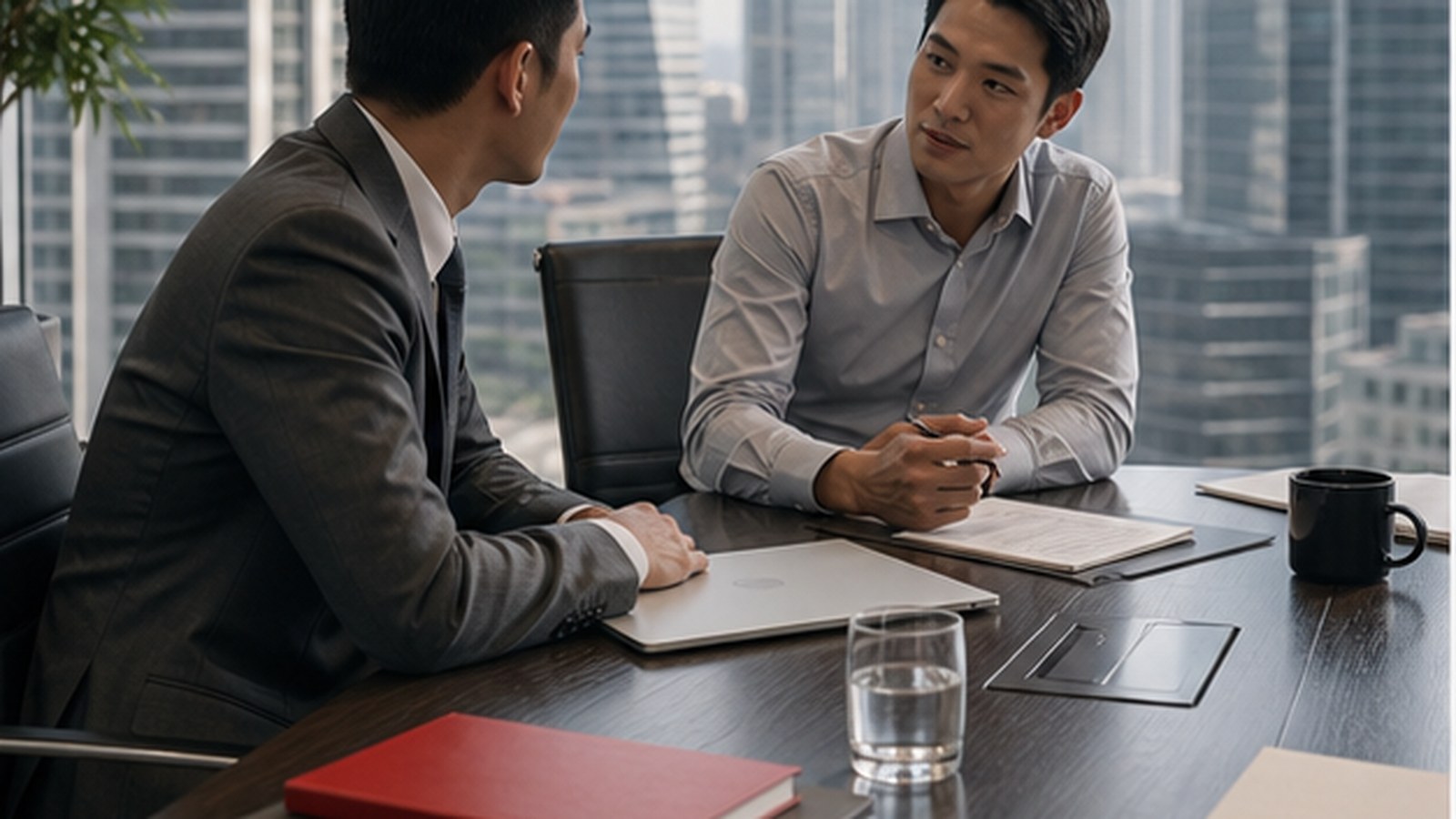 OCBC generated non-logo brand visual: SME banking needs business context.