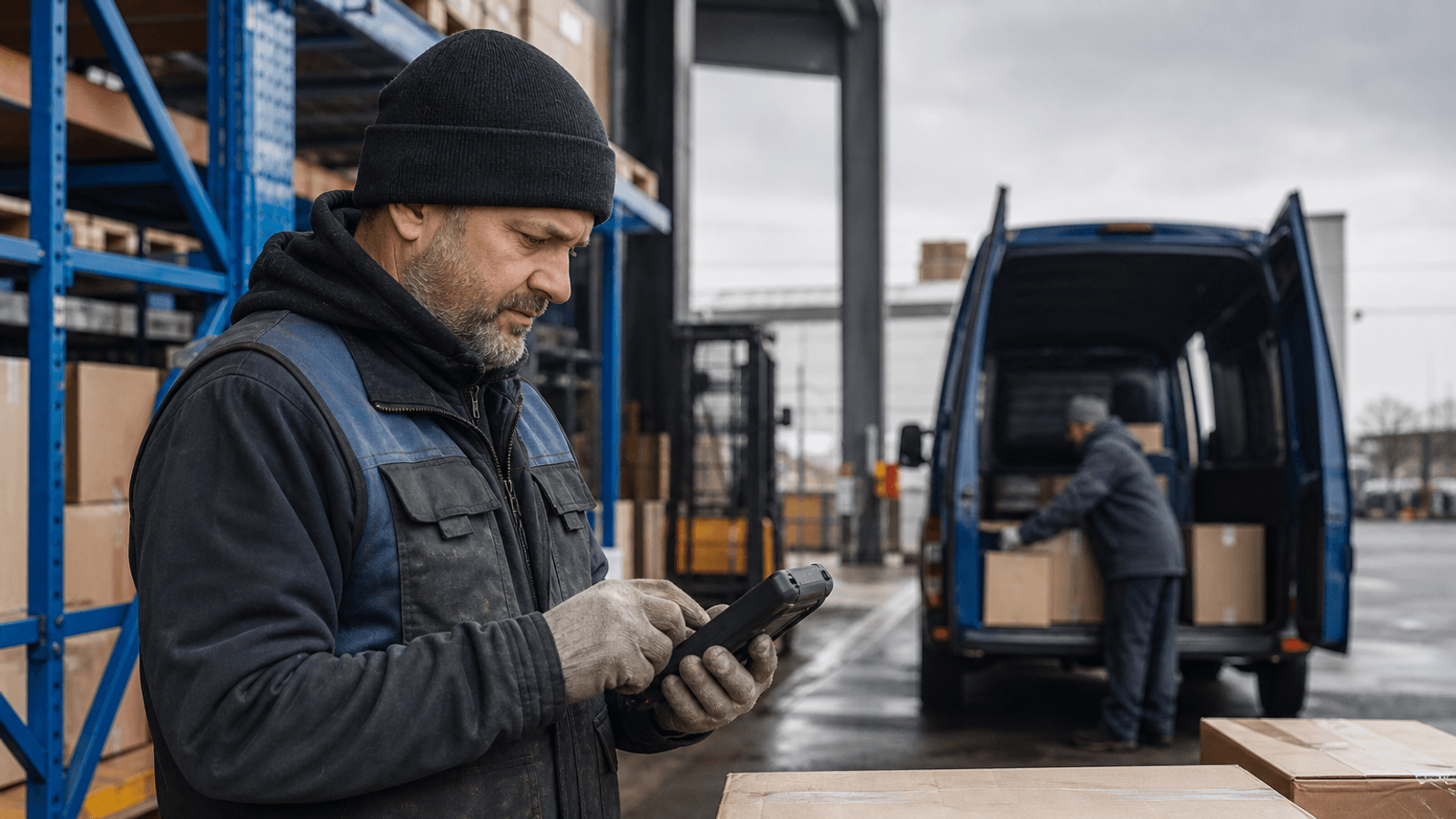Enterprise operations team using connected supply-chain and production systems without visible logos.