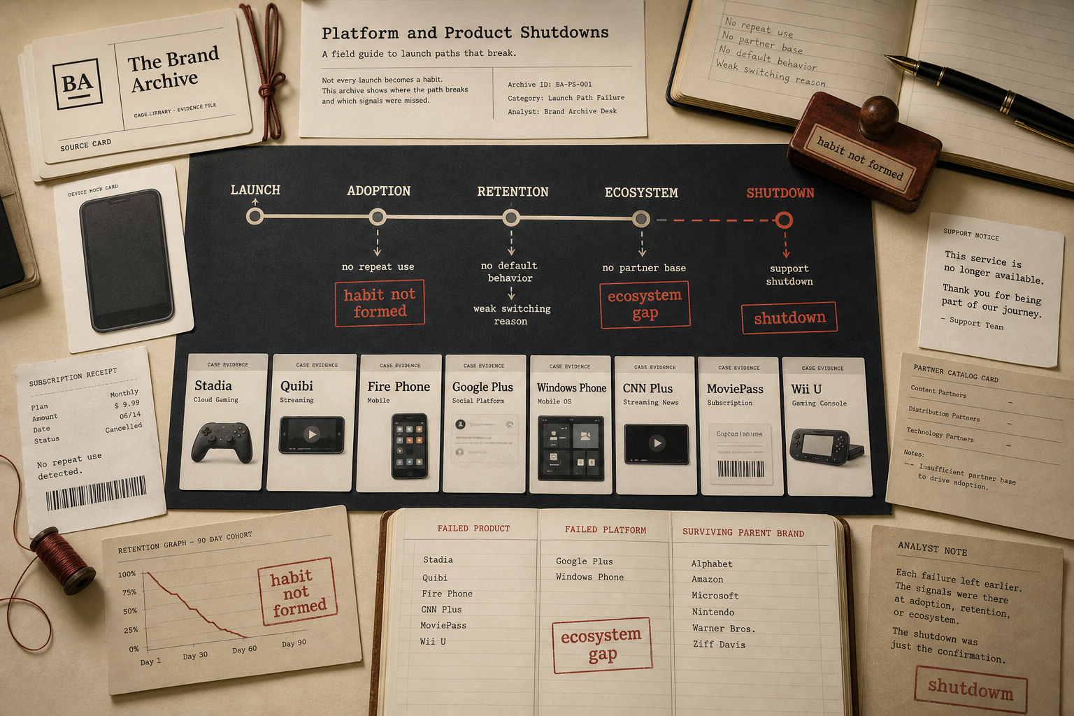 Platform and Product Shutdowns Guide archive visual