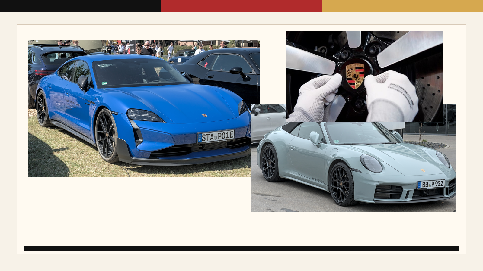 Porsche Taycan and modern 911 cult proof visual.