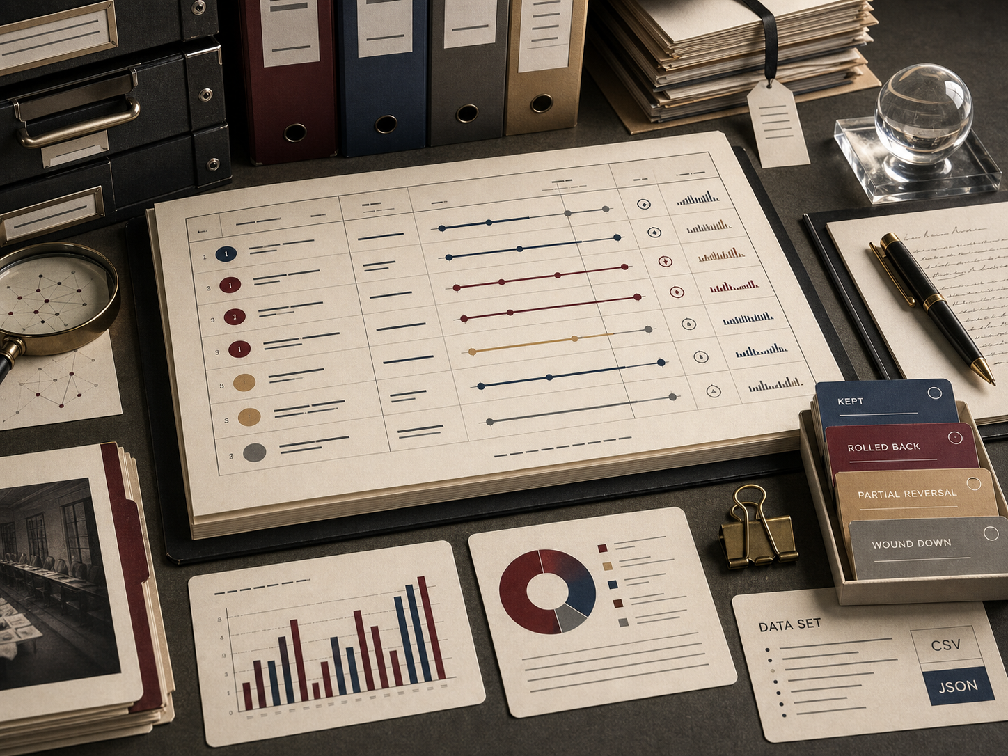 Recent rebrands with outcomes on file archive visual