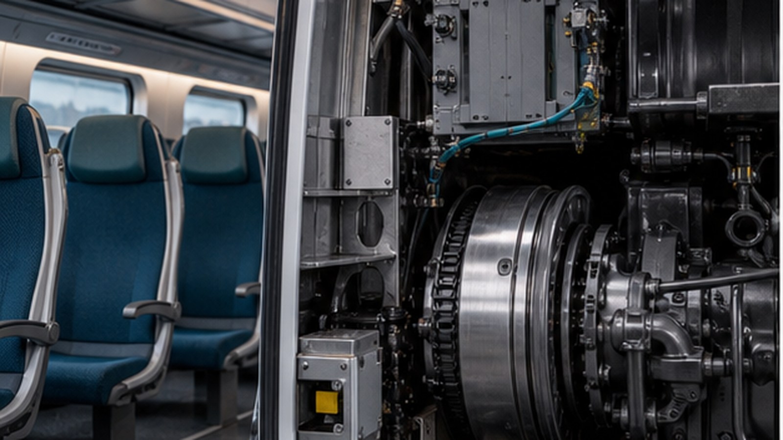 Siemens generated non-logo brand visual: Mobility proof needs real equipment.