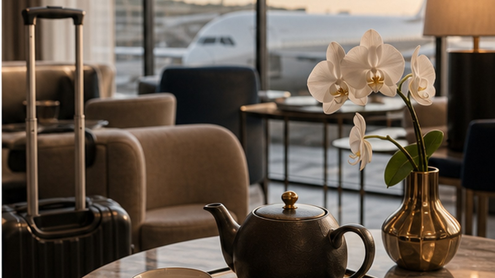 Singapore Airlines generated non-logo brand visual: Lounge hospitality gives the promise a surface.