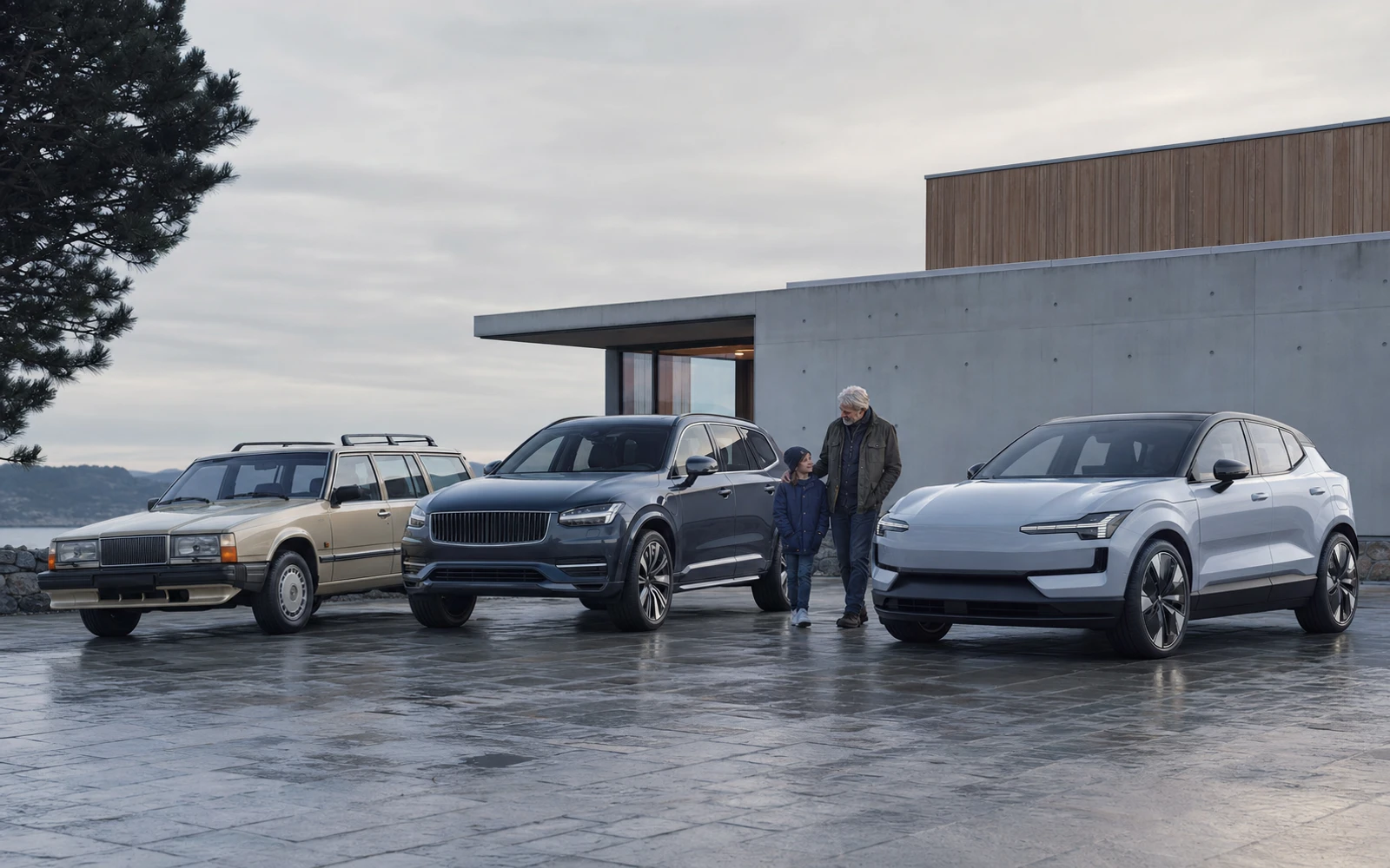 Volvo safety proof centered on the three-point seat belt and vehicle behavior.