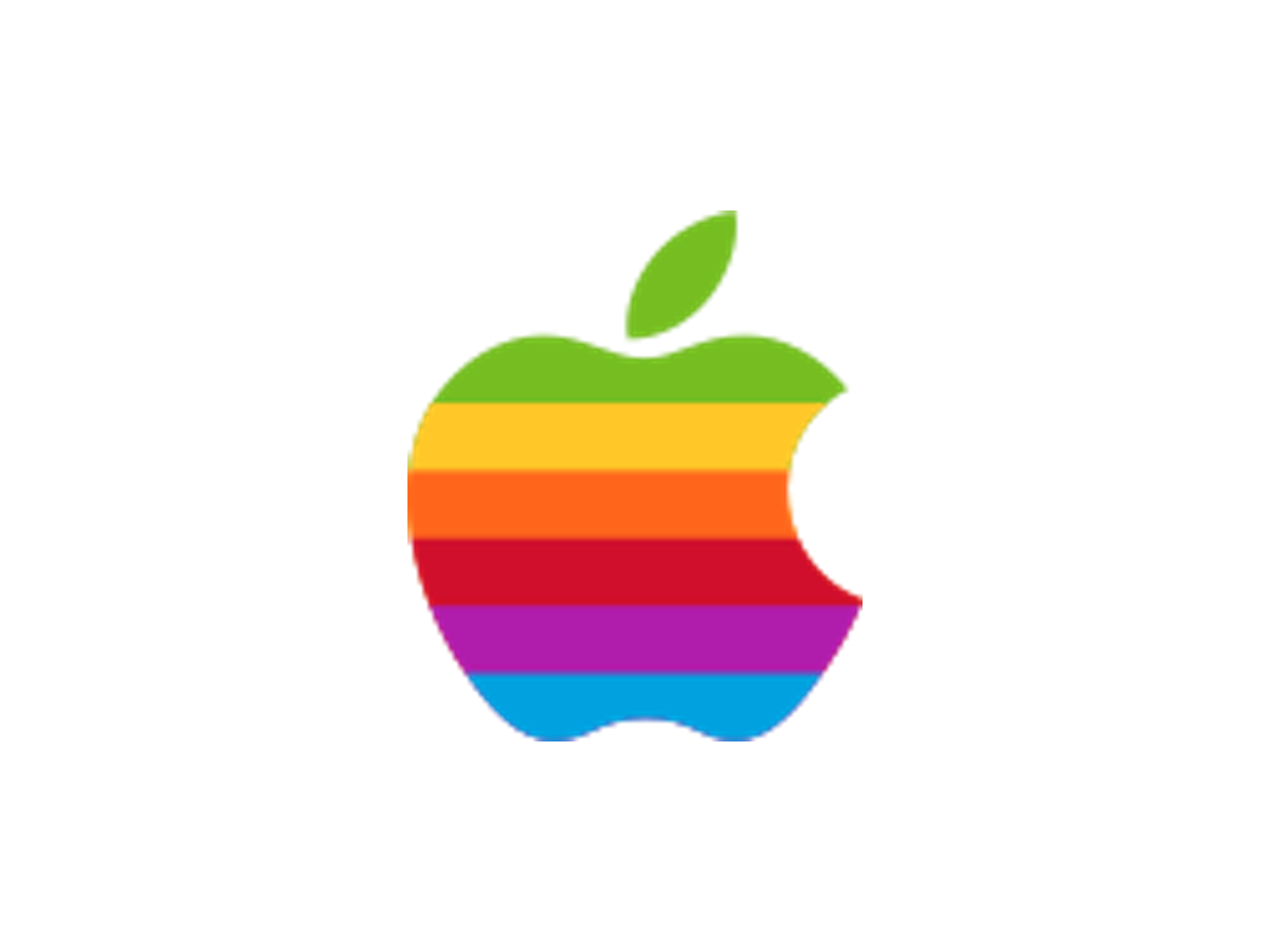 Apple 1977 rainbow Apple Computer mark