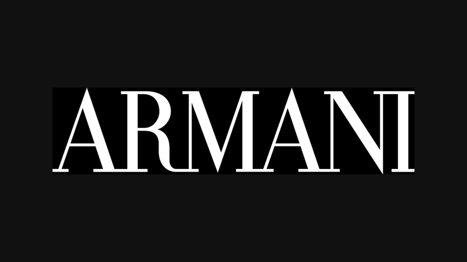Founding Giorgio Armani wordmark