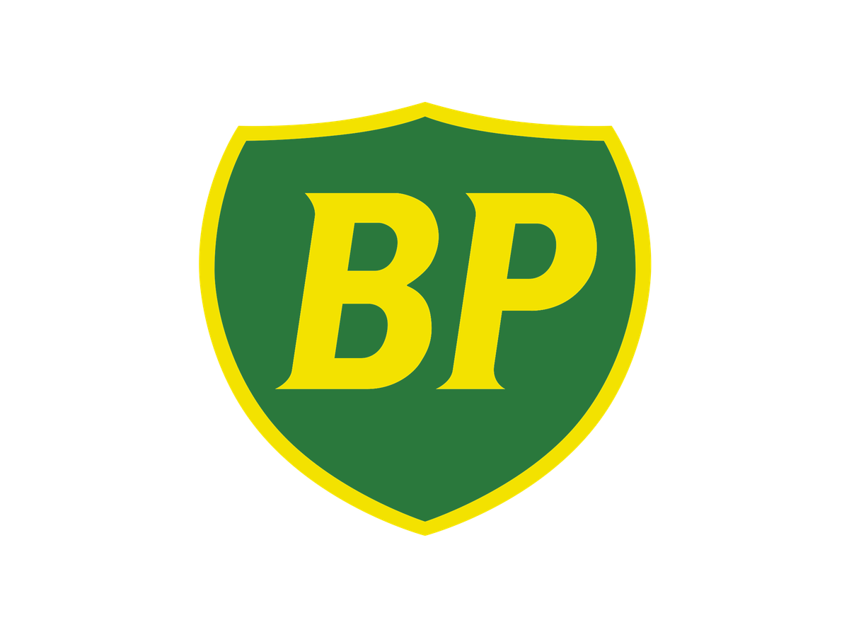 Yellow-outlined green shield