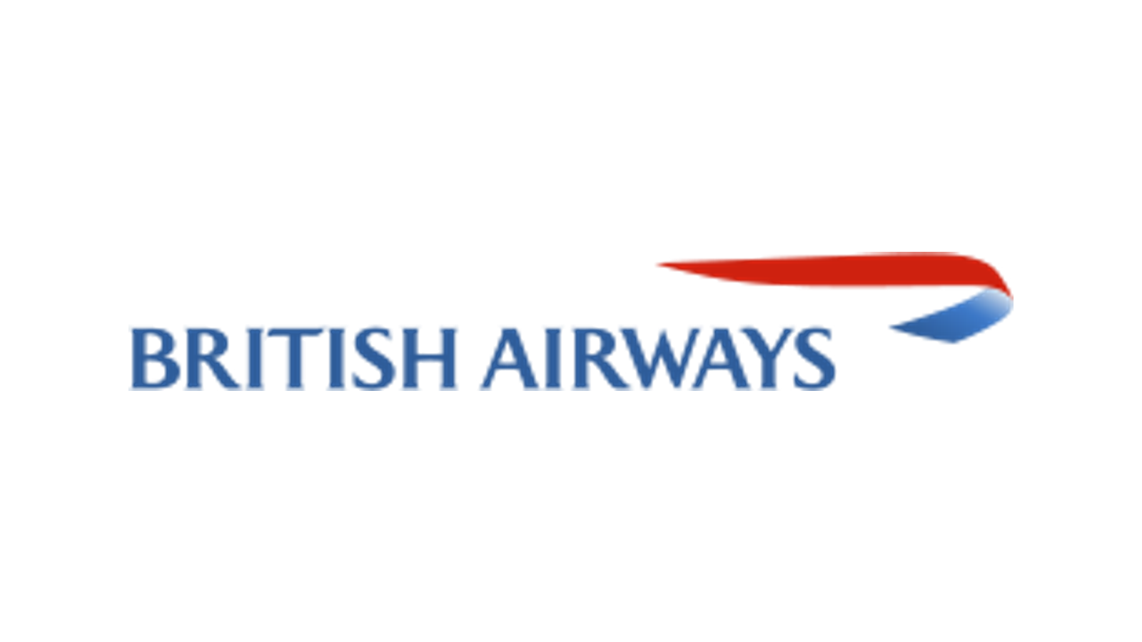 Current British Airways wordmark and red-blue Speedmarque.