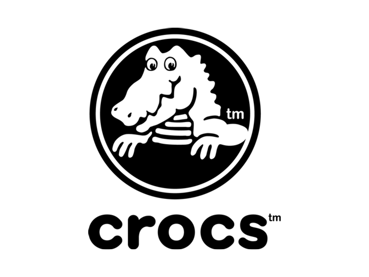 Rounded crocodile and wordmark