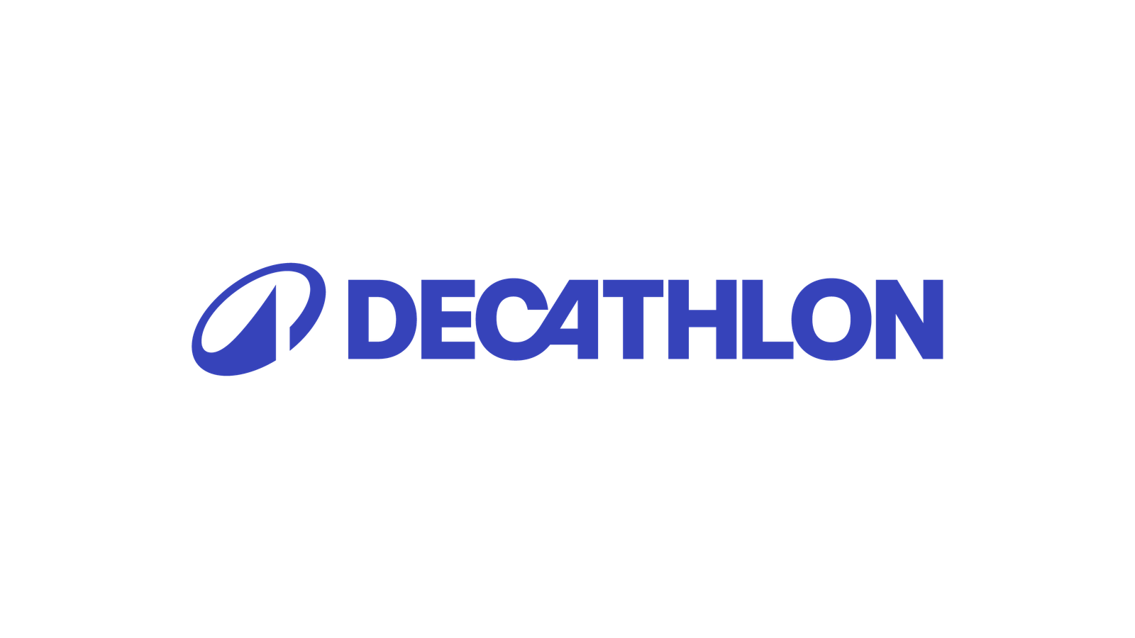 Decathlon official blue and white logo.