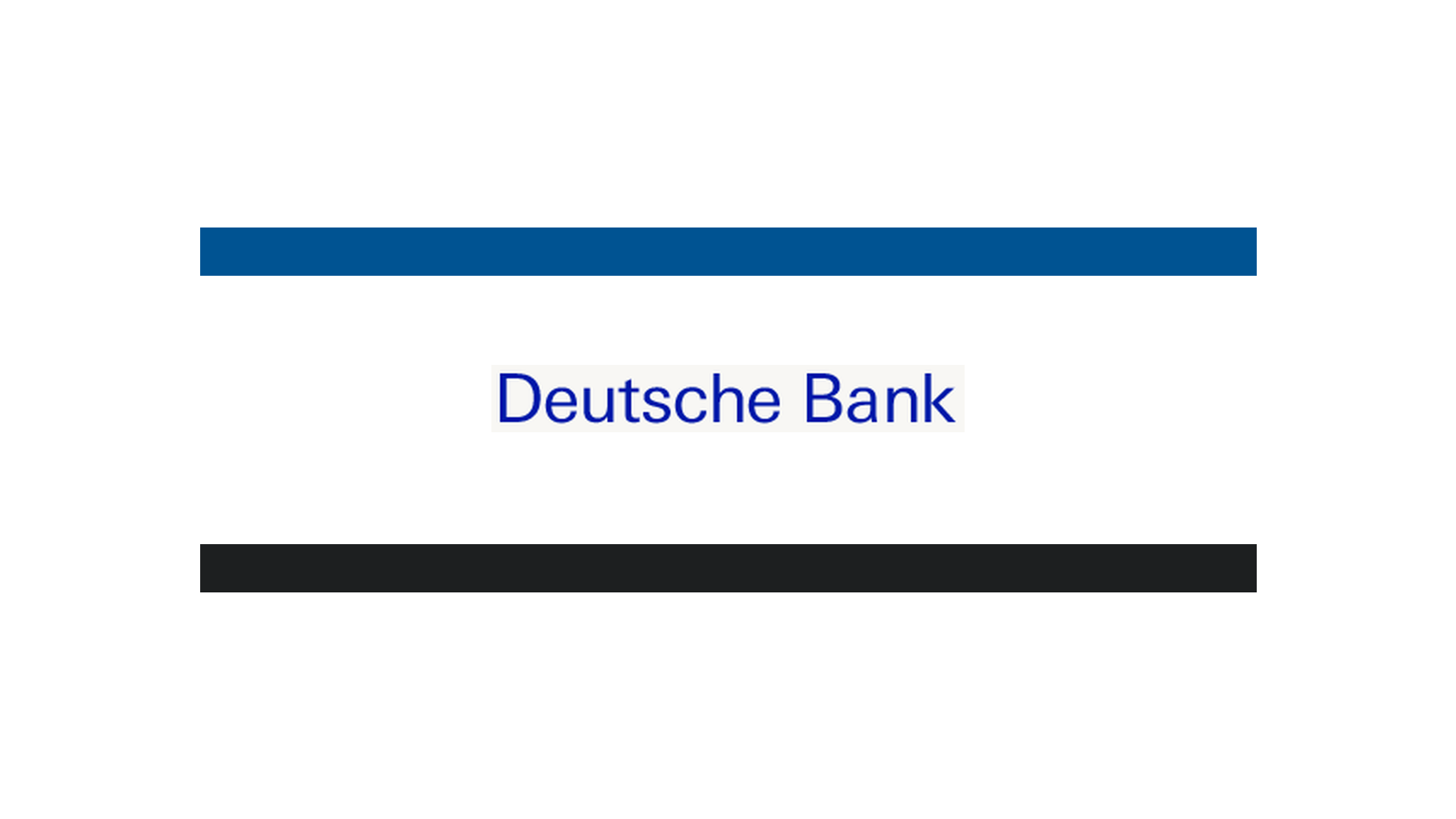 Deutsche Bank source-backed current logo mark on a fixed white canvas.
