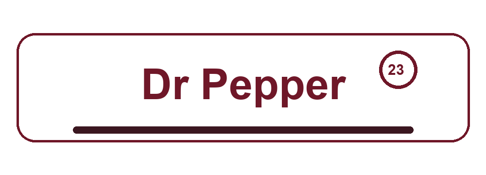 Dr Pepper editorial wordmark treatment