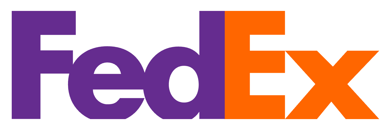 FedEx wordmark on a wide Brand Signal Card source-mark canvas.