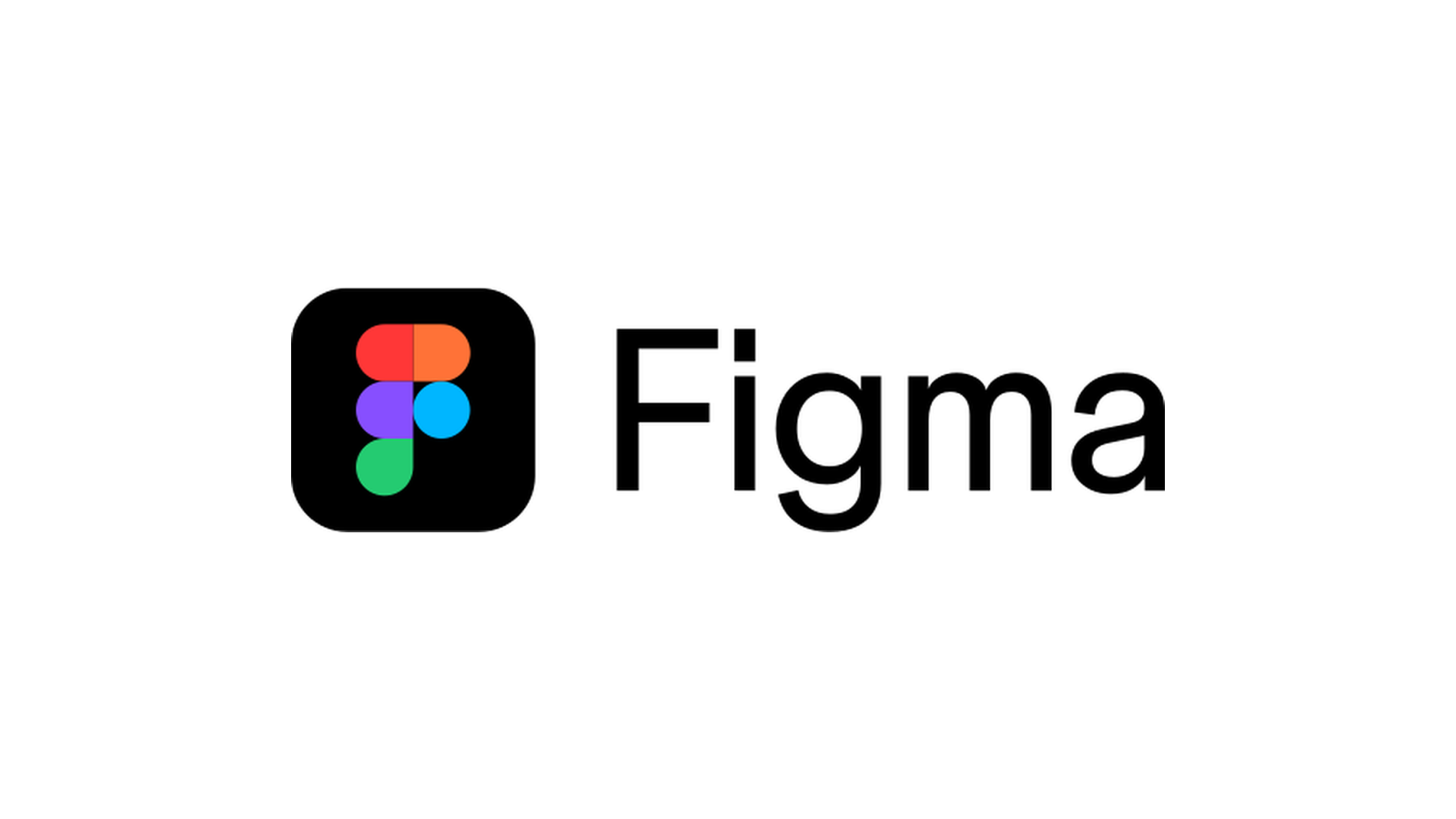 Figma current multicolor icon and black wordmark lockup.