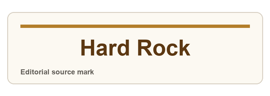 Hard Rock editorial source-mark treatment