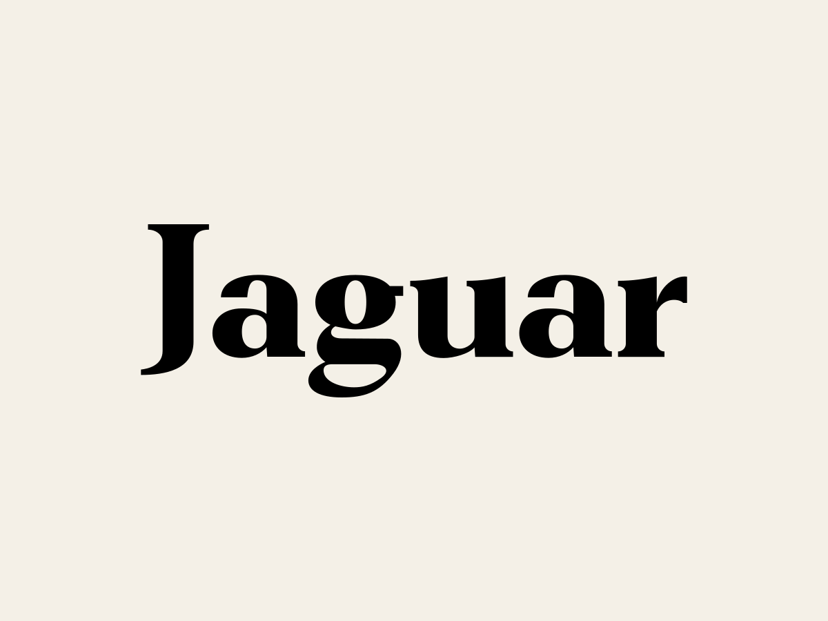 Serif heritage wordmark