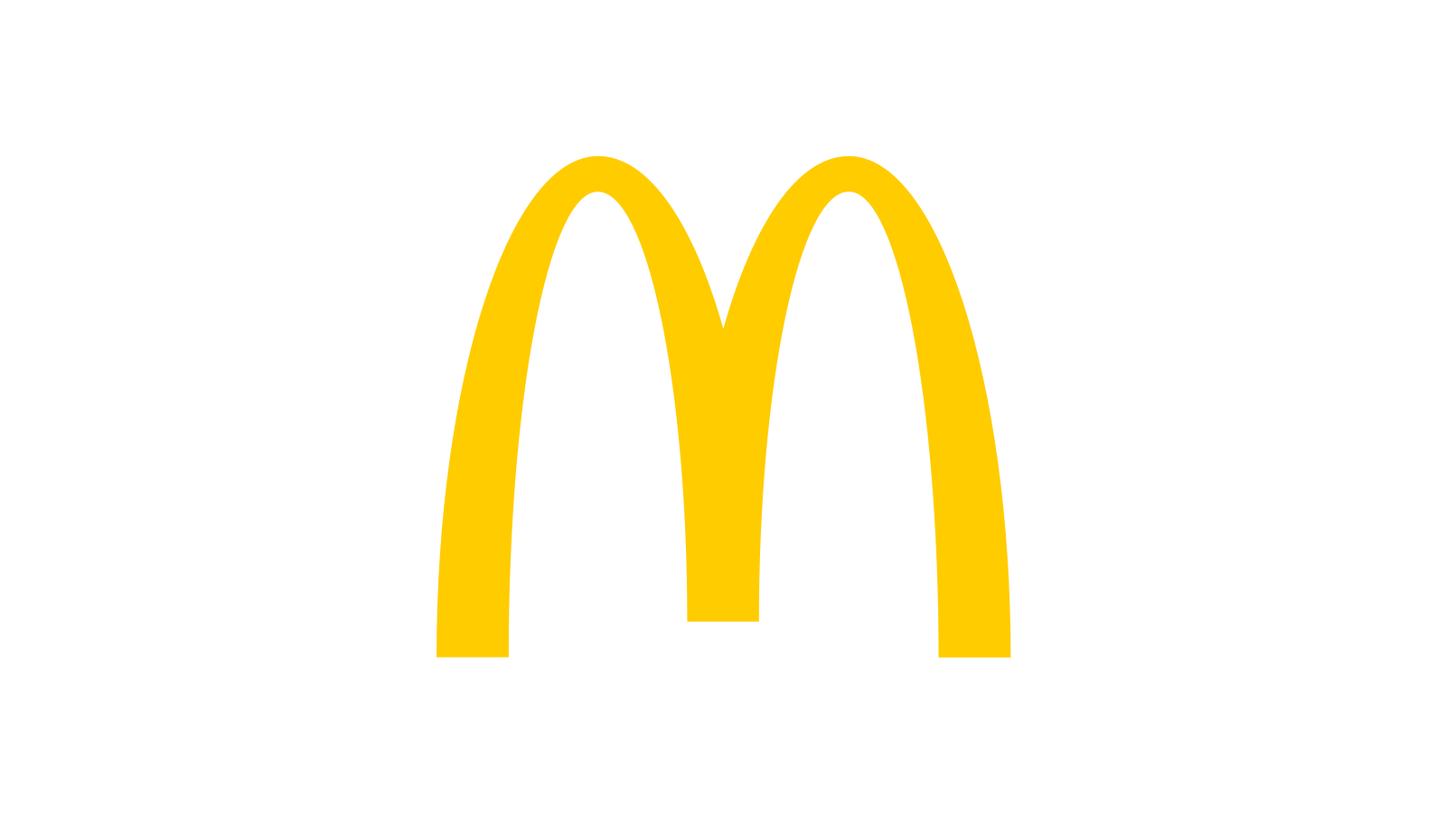 McDonald's Golden Arches source mark on a prepared 1600 by 900 Brand Signal Card canvas.