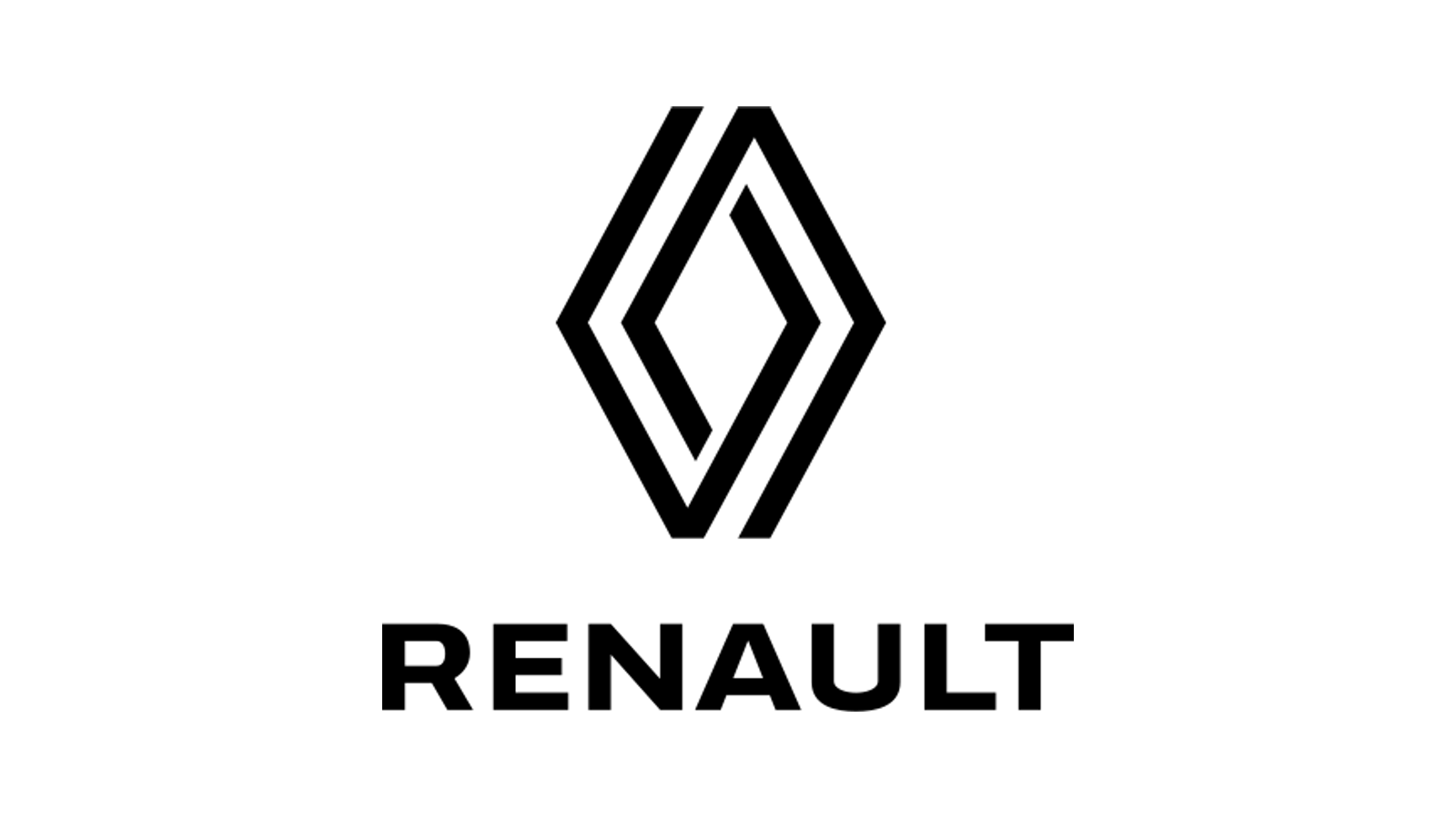Renault source-backed current mark on a fixed white canvas.