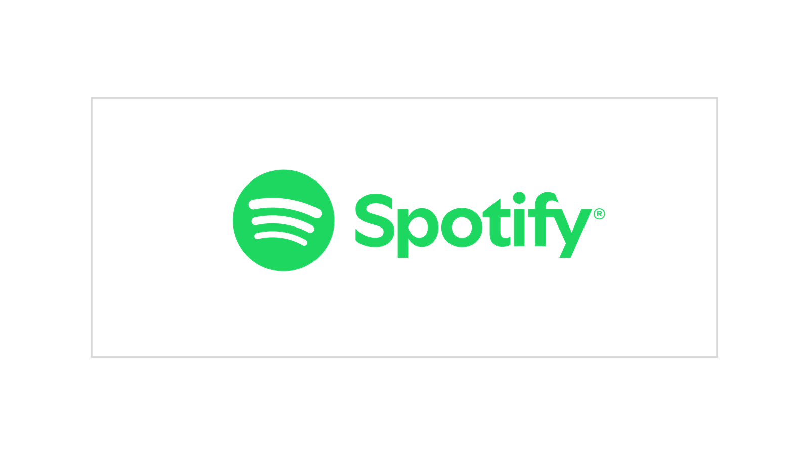 Spotify official source mark on a fixed Brand Signal Card canvas.