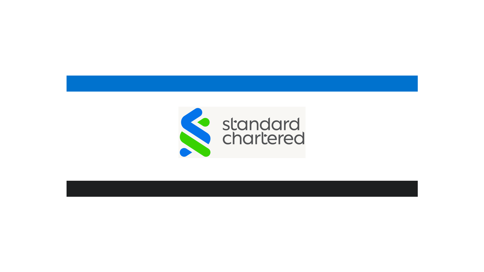Standard Chartered source-backed current logo mark on a fixed white canvas.