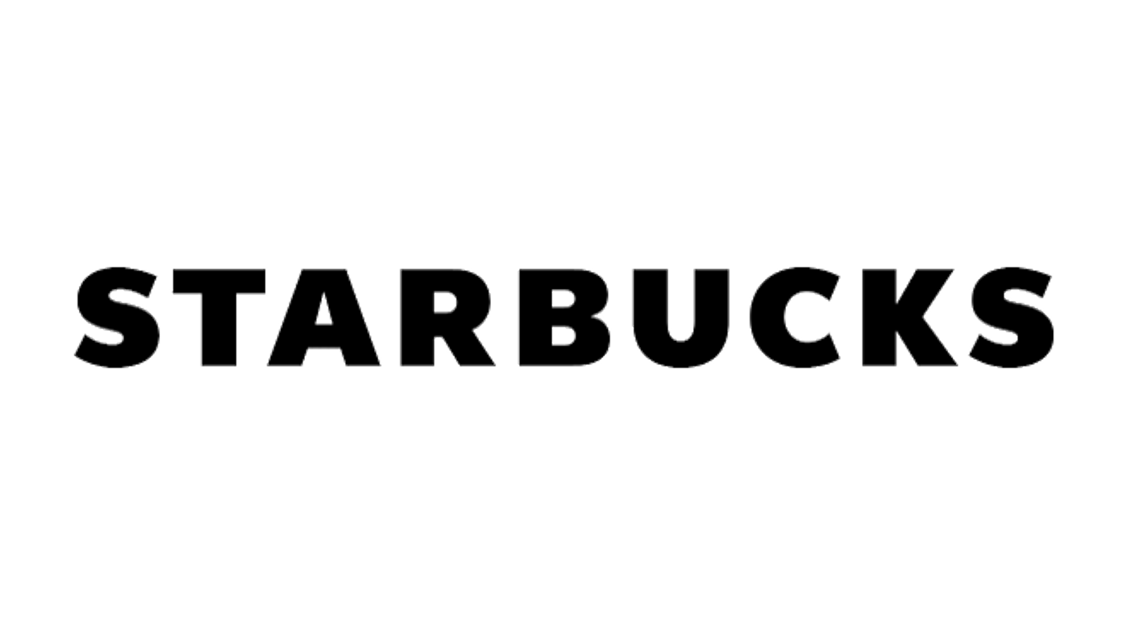 Starbucks Coffee wordmark on a normalized white canvas.
