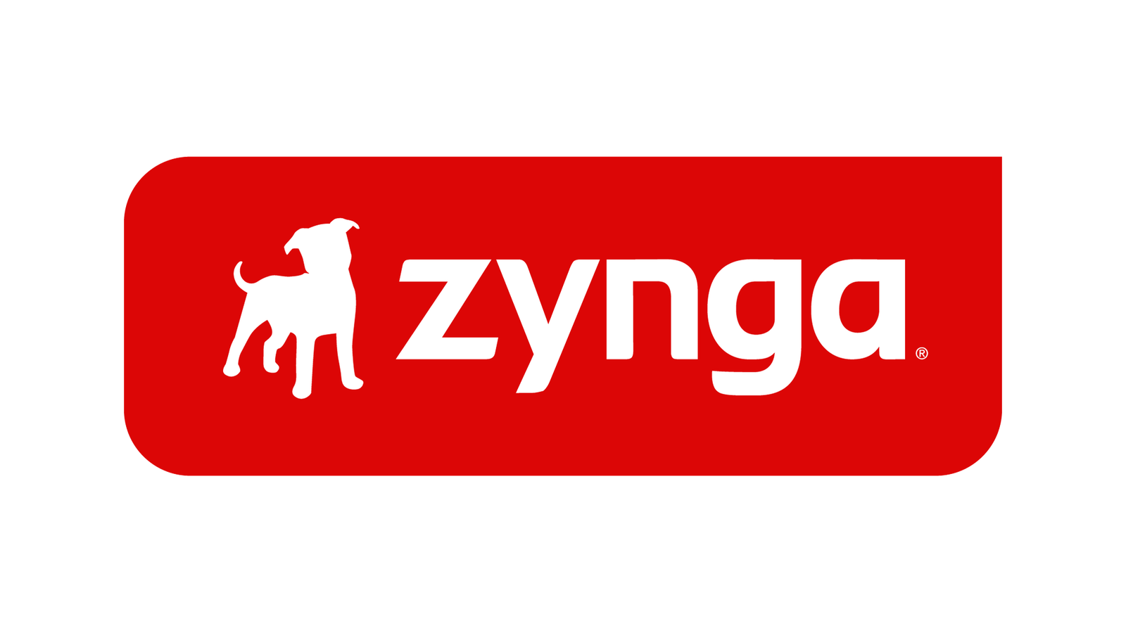 Current red Zynga bulldog and wordmark lockup from the official 2026 press kit.