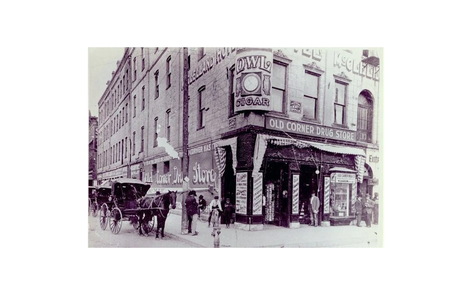 Historic Old Corner Drug Store photograph from the Dr Pepper Museum