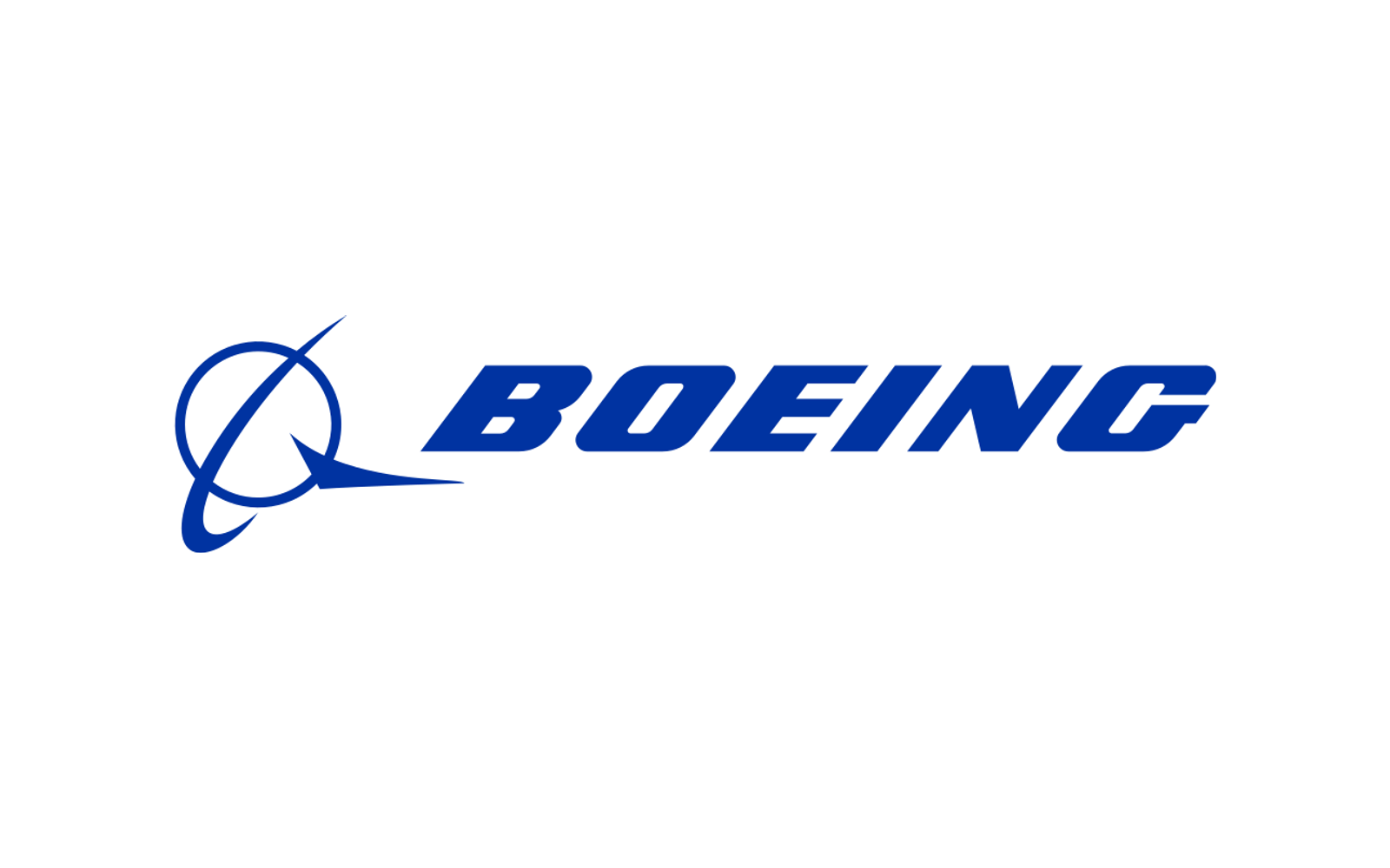 Boeing company symbol and wordmark.