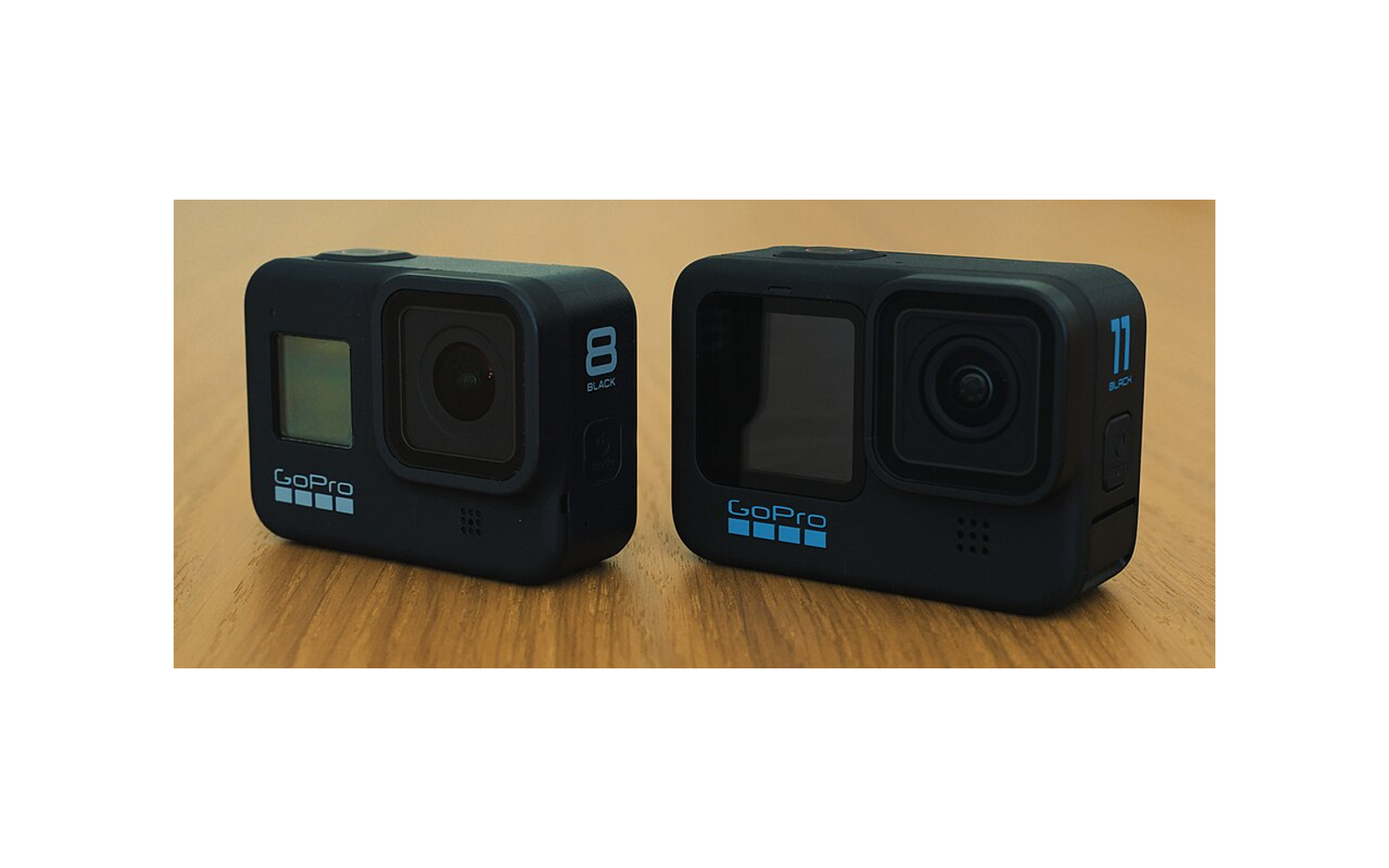 GoPro HERO8 Black and HERO11 Black action cameras
