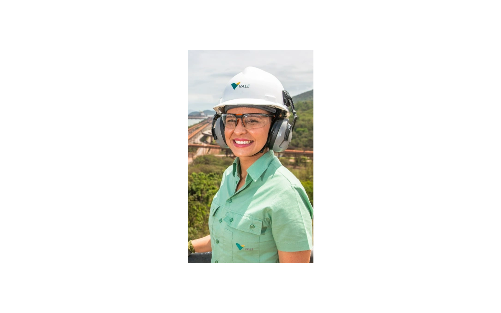 Vale employee at an industrial site