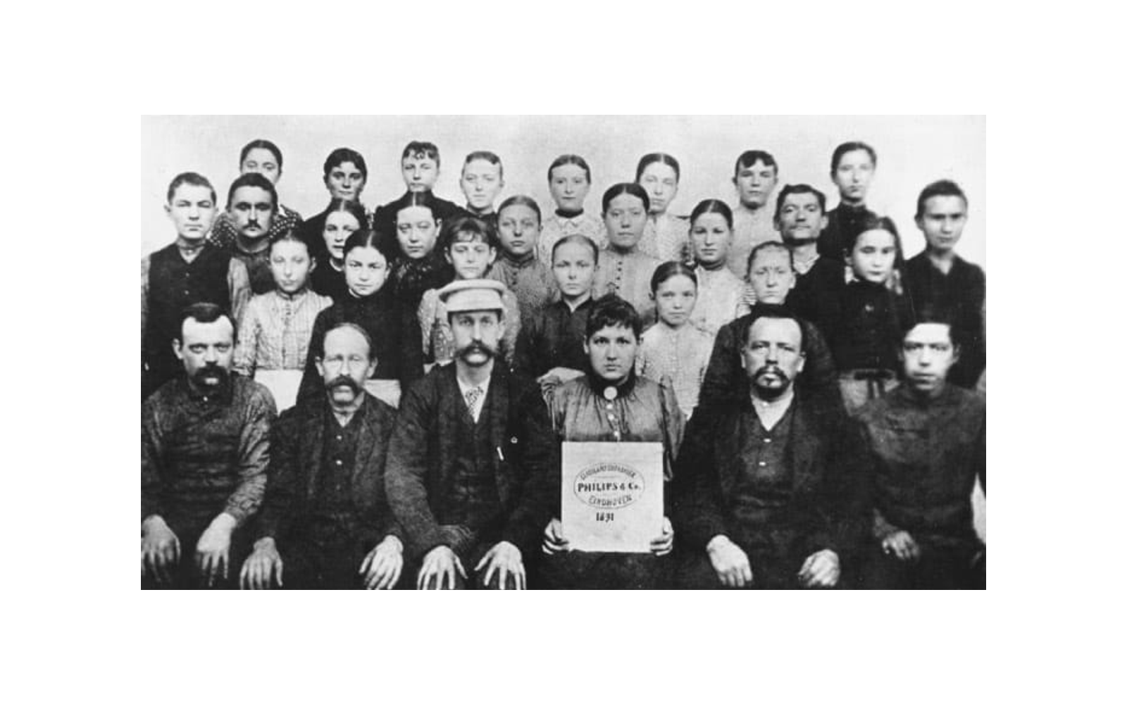 Historic Philips staff photograph