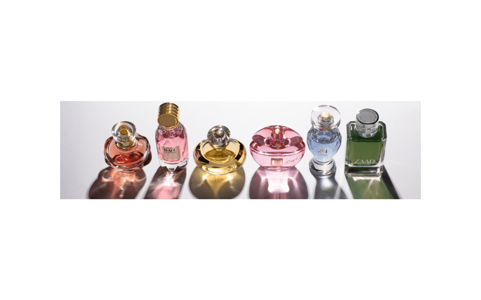Fragrance bottles from Grupo Boticário