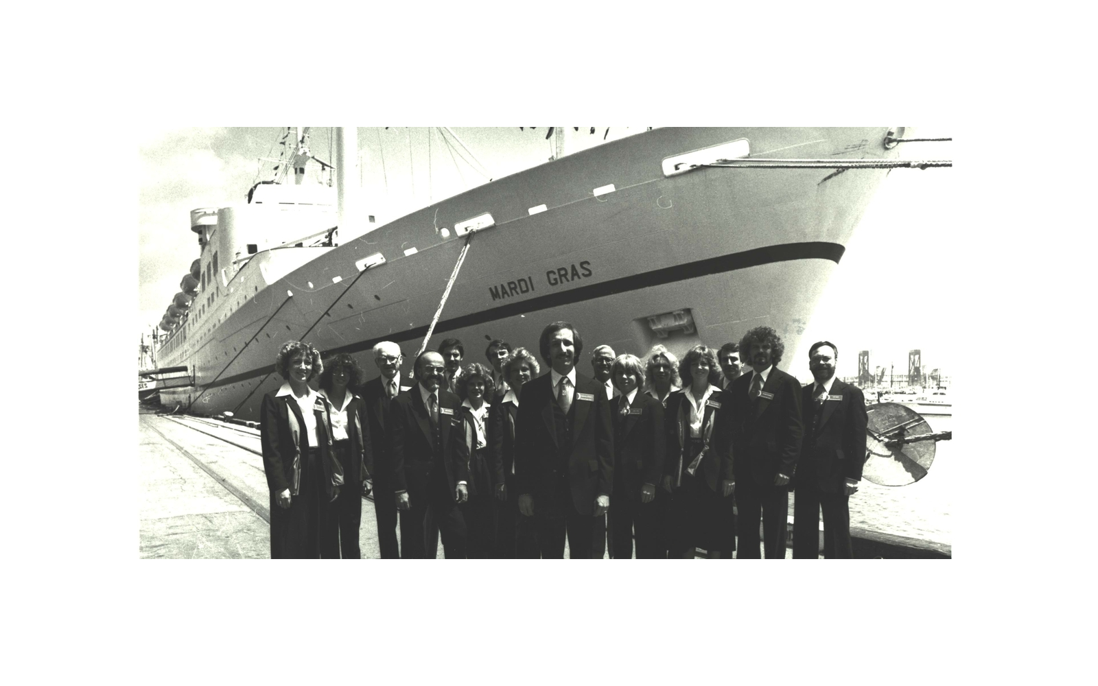 Historic Carnival Mardi Gras ship photograph