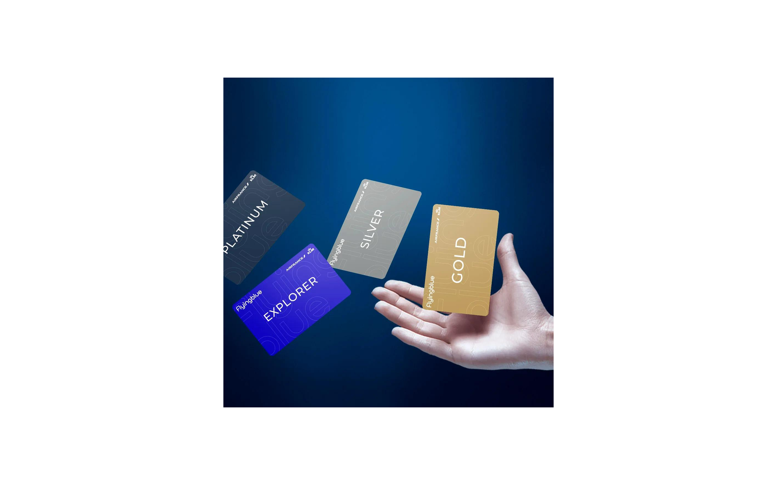 Air France Flying Blue status cards