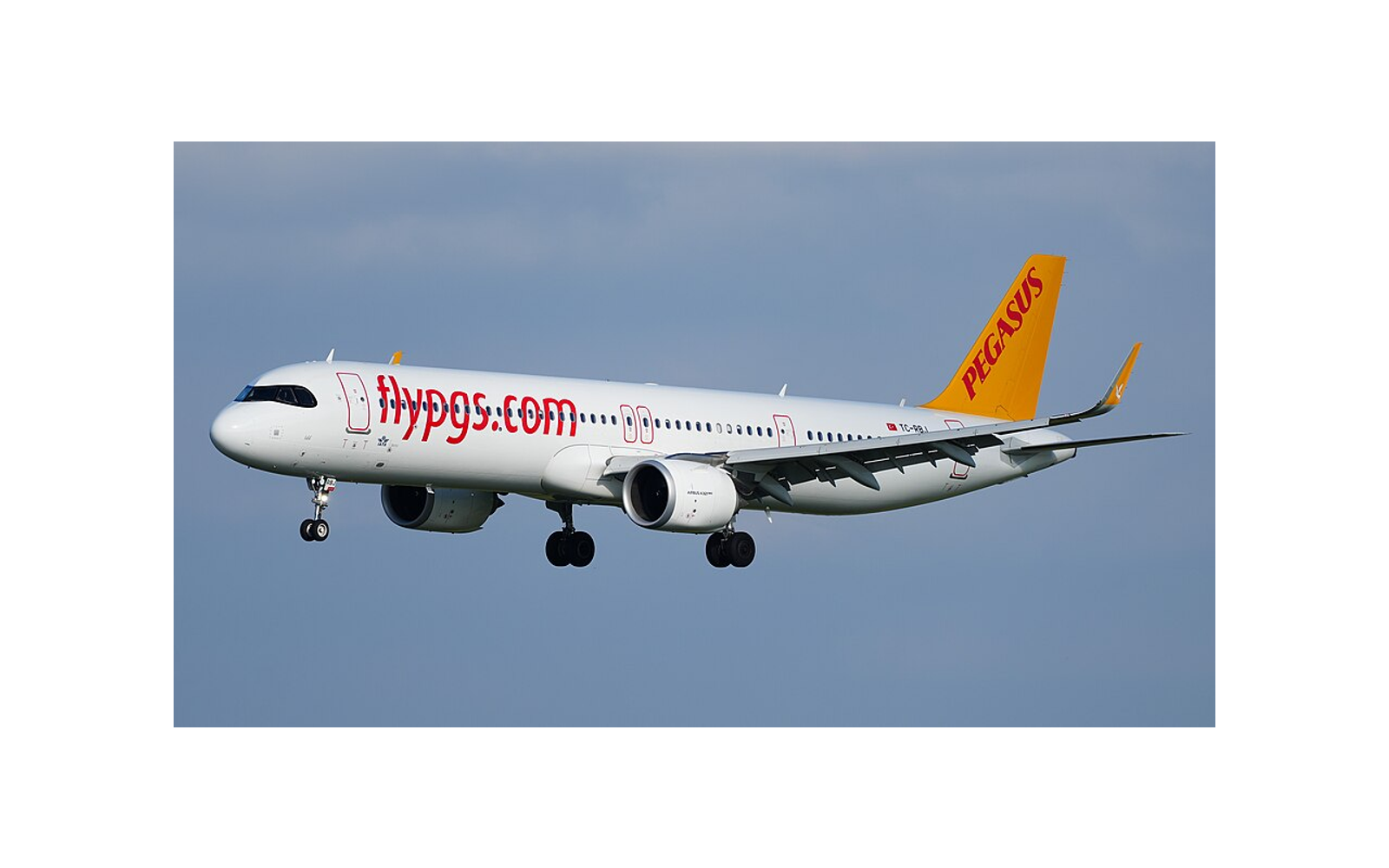 Pegasus Airlines passenger aircraft