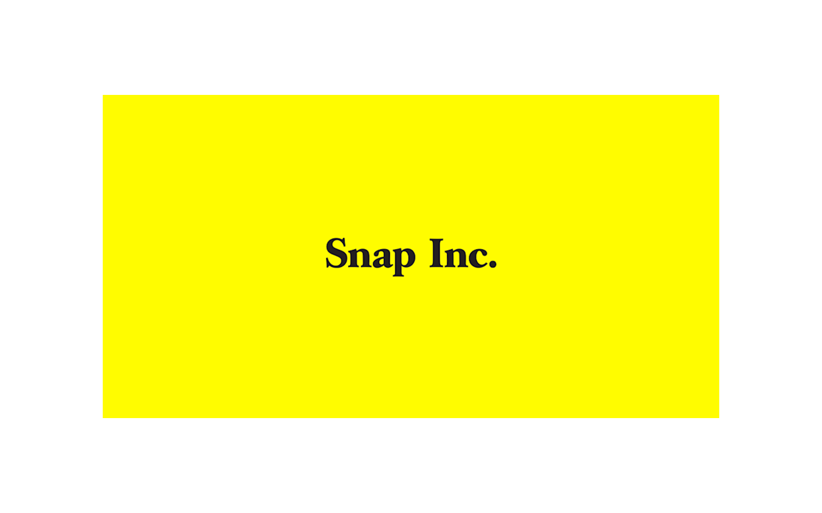 Snap Inc. identity from its official brand guidelines