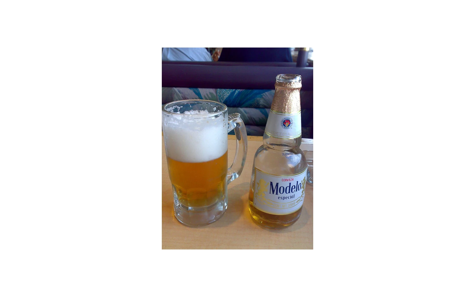 Modelo Especial bottle and beer glass