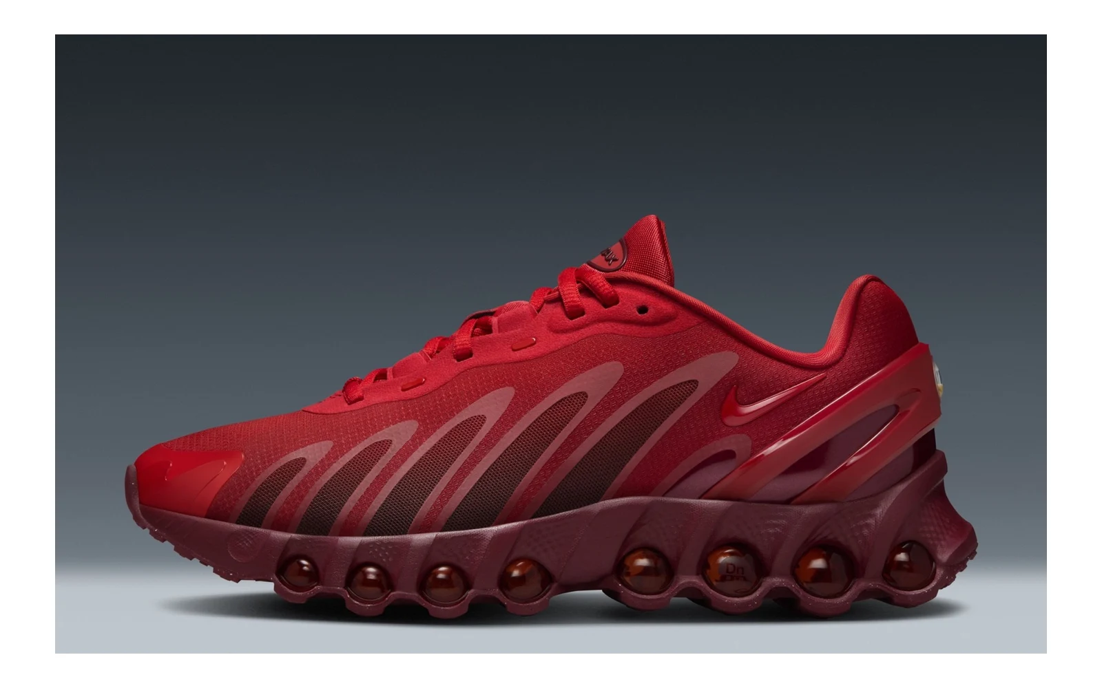 Nike Air Max Dn8 shoe with visible Dynamic Air cushioning