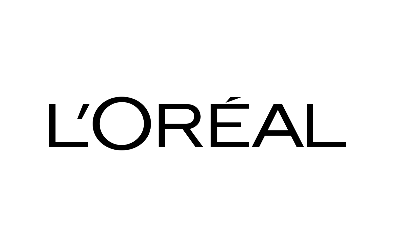 L'Oréal source-backed current mark on a fixed white canvas.