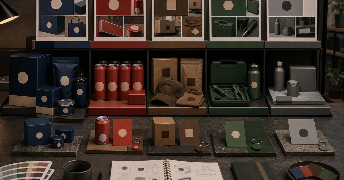 Recognizable brand color systems arranged for comparison.